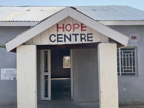 Hope center hall found in Shangombo, Used to conduct religous gatherings and community meetings